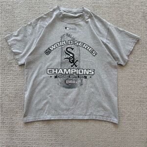 Chicago White Sox 2005 World Series Champions T Shirt MLB Authentic - Mens Large